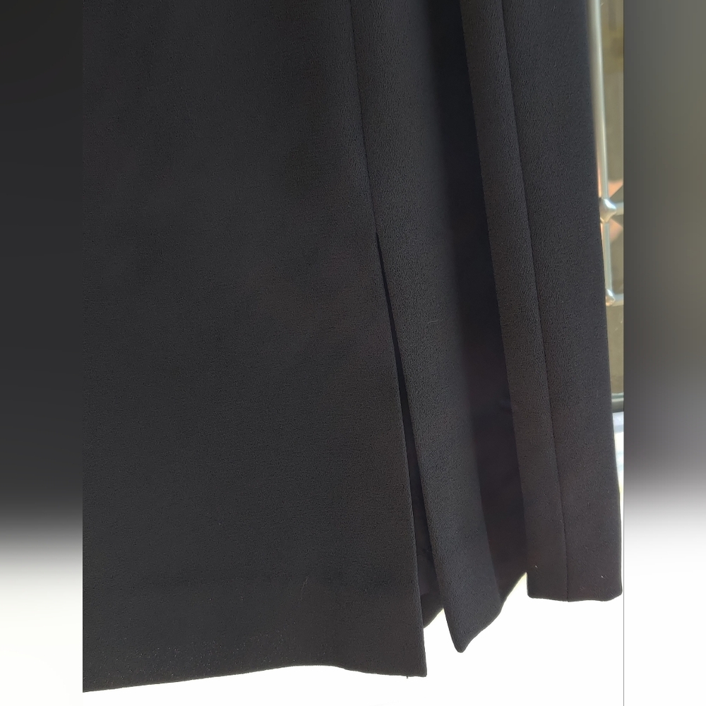 Chic Black Midi Women's Dress David Warren Size 6 - Picture 9 of 10